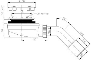 Сифон Radaway R580 Ø90 купить в интернет-магазине сантехники Sanbest