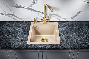 Мойка кухонная Milacio Murcia 42 Cuarzo MC.77044 бежевая купить в интернет-магазине сантехники Sanbest