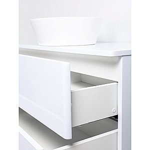 Тумба с раковиной Orange Otto Ot-100TuMDF+B08-360W 100 белая для ванной в интернет-магазине Sanbest