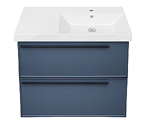 Тумба с раковиной LA FENICE Elba Blu Grigio TWIN 90 синяя для ванной в интернет-магазине Sanbest