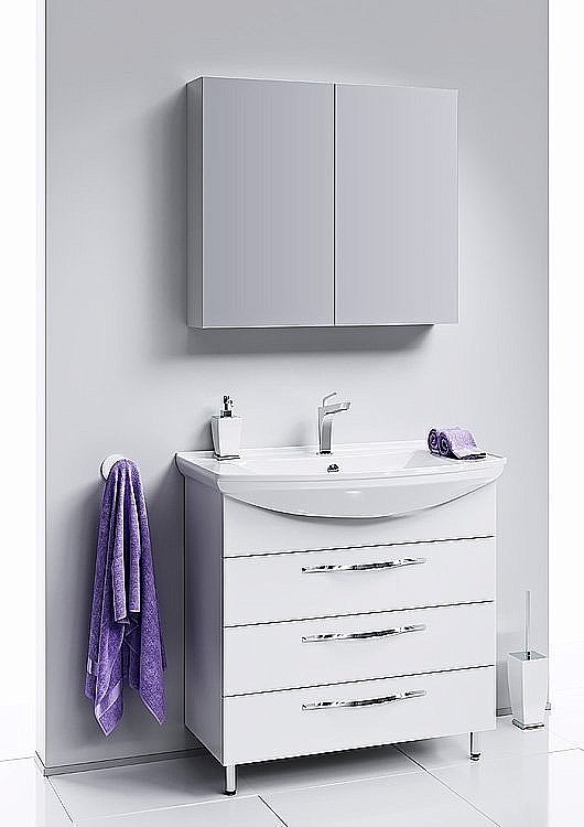 Тумба с раковиной AQWELLA Аллегро Т7/3 для ванной в интернет-магазине Sanbest
