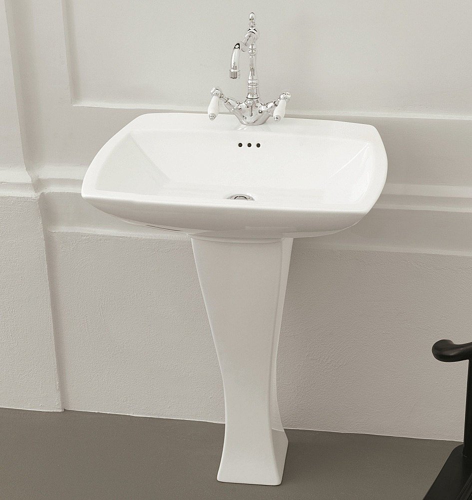 Раковина с пьедесталом Artceram Jazz 70 JZL004 01 00 белая купить в интернет-магазине Sanbest