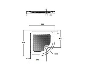 Душевой поддон Ideal Standard Connect T266801 90x90 купить в интернет-магазине Sanbest
