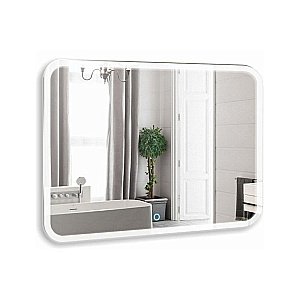 Зеркало Azario Стив 100х80 с часами в ванную от интернет-магазине сантехники Sanbest