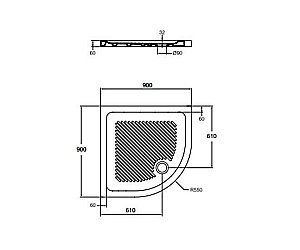 Душевой поддон Ideal Standard Connect T266801 90x90 купить в интернет-магазине Sanbest