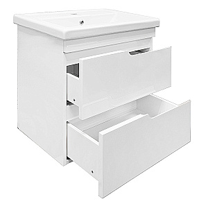 Тумба с раковиной Azario KANTRI 60/2 CS00097248 белая для ванной в интернет-магазине Sanbest
