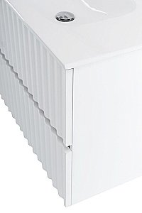 Тумба с раковиной Art&Max ELEGANT 100 белая матовая для ванной в интернет-магазине Sanbest