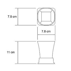 Стакан для зубных щеток WasserKRAFT Exter K-5528 купить в интернет-магазине сантехники Sanbest