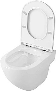 Унитаз с инсталляцией OWL 1975 Wave Cirkel-H OWLINSTNI.OWLT190801 безободковый, с крышкой микролифт, с кнопкой Nikel хром купить в интернет-магазине Sanbest