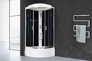 Душевая кабина Royal Bath RB90CK5-BT-CH 90x90 профиль хром/стекло прозрачное купить в интернет-магазине Sanbest