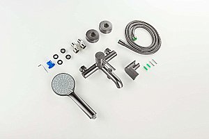 Смеситель для ванны Aquatek Европа AQ1349BGM оружейная сталь купить в интернет-магазине сантехники Sanbest