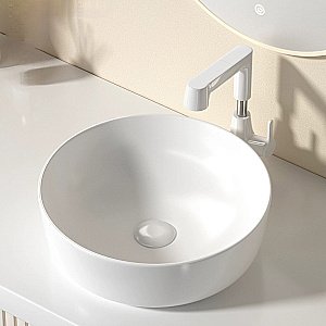 Раковина накладная RGW GS-61 80121061-01 белая купить в интернет-магазине Sanbest