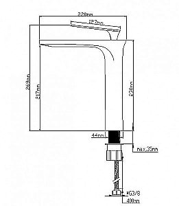 Смеситель для раковины NT Bagno NT1701НN купить в интернет-магазине сантехники Sanbest