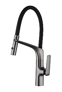 Смеситель для кухни Vincea VKF-115GM вороненая сталь купить в интернет-магазине сантехники Sanbest