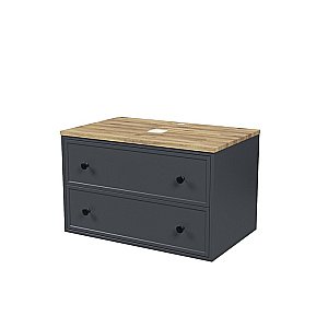 Тумба с раковиной Iddis Torr 80 TOR80DBi темно-серая для ванной в интернет-магазине Sanbest