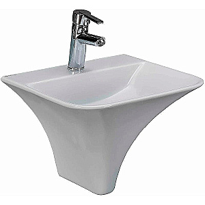 Раковина beWash Ladoga 46 54461101 белая глянцевая купить в интернет-магазине Sanbest