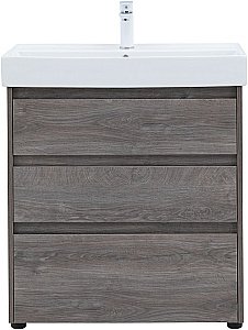 Тумба с раковиной Aquanet Nova Lite 302473 75 дуб рошелье для ванной в интернет-магазине Sanbest