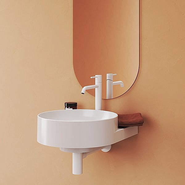 Смеситель для раковины Ravak Espirit X070237 белый вильвет купить в интернет-магазине сантехники Sanbest