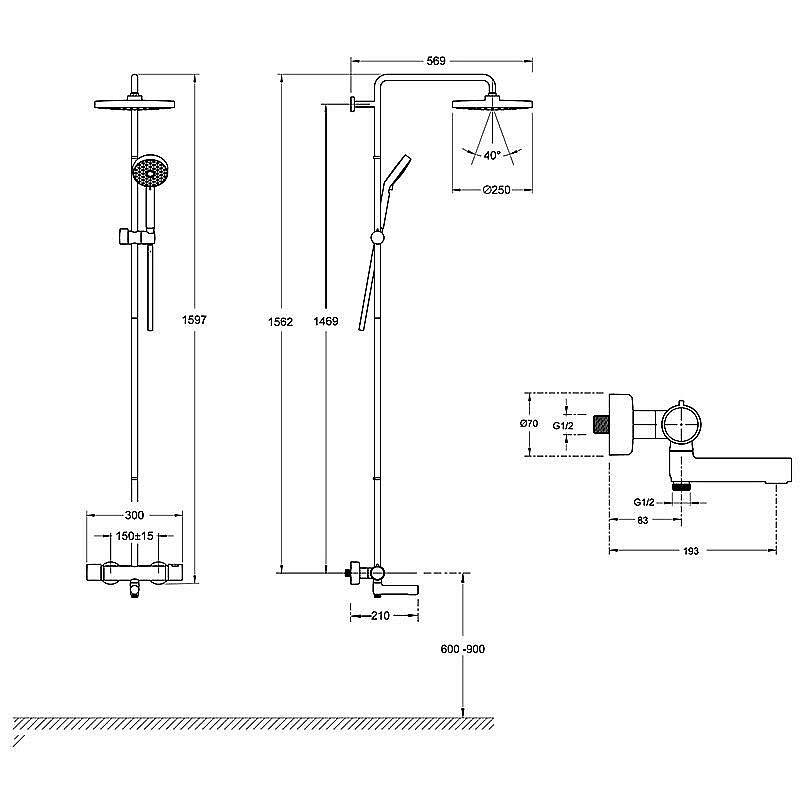 Cмеситель для раковины Jacob Delafon CLEO 1889 E24309-CP хром купить в интернет-магазине сантехники Sanbest