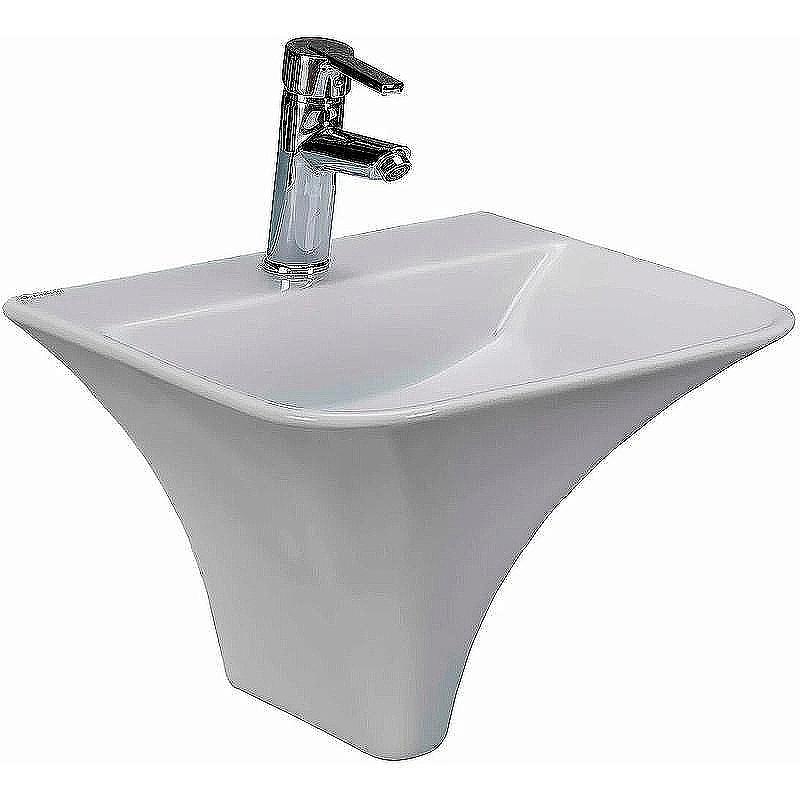 Раковина beWash Ladoga 46 54461101 белая глянцевая купить в интернет-магазине Sanbest