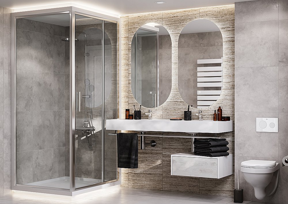 Раковина двойная Акватон Ричмонд 150 1A70573KRD010 белая купить в интернет-магазине Sanbest