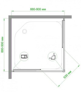 Душевой уголок Royal Bath RB90HPD-T 90х90 прозрачный купить в интернет-магазине Sanbest