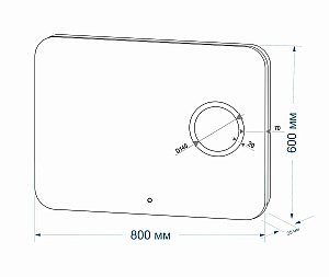 Зеркало Континент Elegant ЗЛП78 80x60 в ванную от интернет-магазине сантехники Sanbest