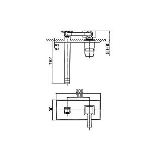 Смеситель для раковины Caprigo Diamante 50-027 Золото купить в интернет-магазине сантехники Sanbest