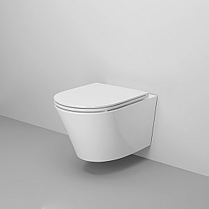 Унитаз подвесной Ambassador Ritz 233K19003RS безободковый, с крышкой микролифт, белый купить в интернет-магазине Sanbest