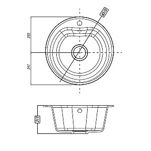 Кухонная мойка Акватон Мида 48 терракотовый купить в интернет-магазине сантехники Sanbest