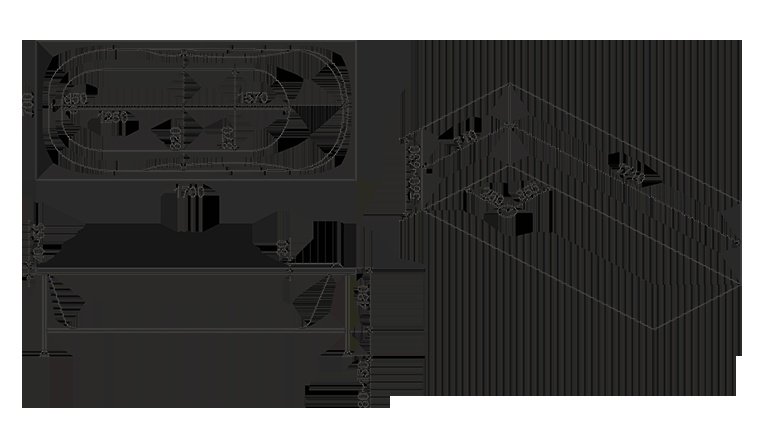 Ванна акриловая BAS Нептун 170x70 купить в интернет-магазине Sanbest