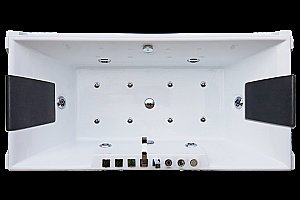 Акриловая ванна Royal Bath Triumph De Luxe RB665102DL 185х87 белая с гидромассажем купить в интернет-магазине Sanbest