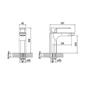 Смеситель для раковины IDDIS Slide SLISB00i01 купить в интернет-магазине сантехники Sanbest