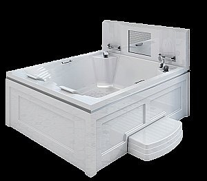 Минибассейн Римини Gold 190х150 белый купить в интернет-магазине Sanbest