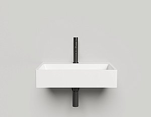 Раковина Salini OTTAVIA 1103101G 59,5 из искусственного камня S-Sense, белая глянцевая купить в интернет-магазине Sanbest