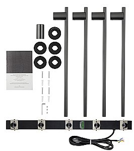 Полотенцесушитель электрический встраиваемый WONZON & WOGHAND DORTMUND, Темный графит (WW-A364-GM) купить в интернет-магазине сантехники Sanbest