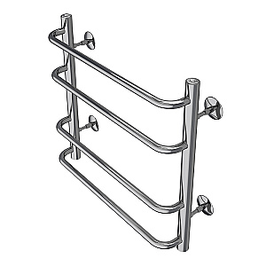 Полотенцесушитель водяной Azario FERRARA П4 500х500 AZ09155 хром купить в интернет-магазине сантехники Sanbest