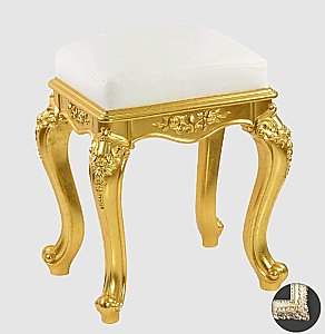 Пуфик Migliore 28343 кремовый/серебро купить в интернет-магазине сантехники Sanbest