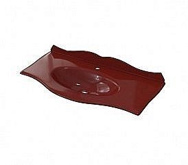 Раковина стеклянная Caprigo Бурже с бортиком эмаль 100 купить в интернет-магазине сантехники Sanbest