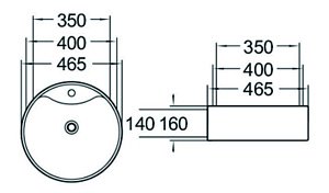 Раковина накладная SantiLine SL-1070 купить в интернет-магазине Sanbest