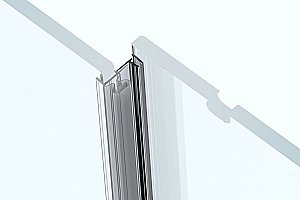 Душевой уголок Allen Brau Fantasy 2.0 3.11007.00+3.11011.00 130х80 стекло прозрачное/профиль хром купить в интернет-магазине Sanbest