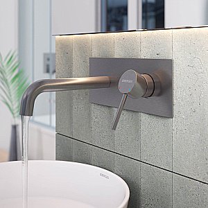 Смеситель для раковины BERGES VENTAS R 076015 оружейная сталь купить в интернет-магазине сантехники Sanbest