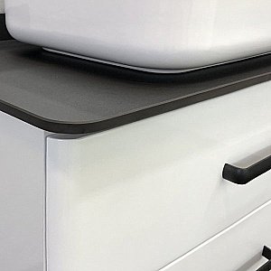 Тумба с раковиной Comforty Амстердам 00-00005494 95 белая для ванной в интернет-магазине Sanbest