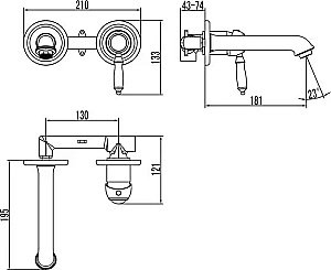 Смеситель для раковины Lemark Villa LM4826C купить в интернет-магазине сантехники Sanbest