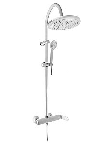 Душевая система Rav-Slezak TIGRIS TG182.5/3BC белый/хром купить в интернет-магазине сантехники Sanbest