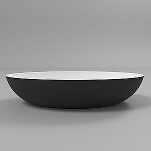 Раковина накладная WhiteCross Citrine 60 0717.060040.20100 черная матовая, белая матовая купить в интернет-магазине Sanbest