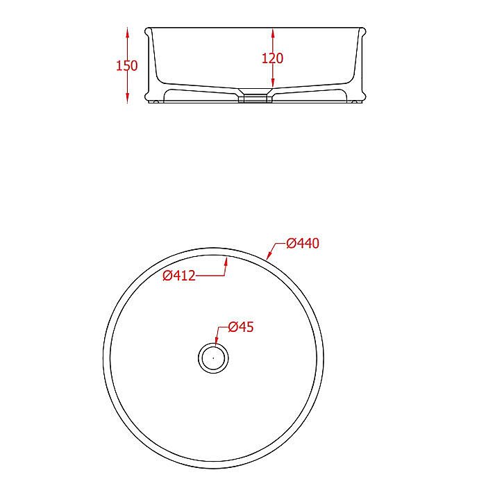 Раковина накладная Artceram Atelier 44 ATL001 41 00 matera купить в интернет-магазине Sanbest
