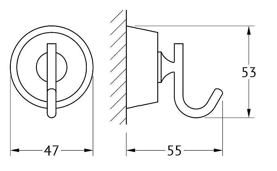 Крючок FBS Vizovice VIZ 001 купить в интернет-магазине сантехники Sanbest
