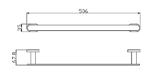 Полотенцедержатель Rav-Slezak YUKON YUA0701/50CB купить в интернет-магазине сантехники Sanbest