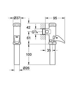 Автоматическое смывное устройство для унитаза Grohe 37139 000 купить в интернет-магазине сантехники Sanbest